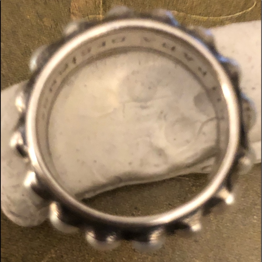Silpada Sterling Silver Pearl Band Ring - Picture 4 of 7